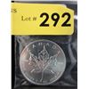 Image 1 : 1 Oz. Canada Maple Leaf .9999 Silver Coin