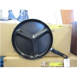 Case of 12 New Sectioned Frying Pans