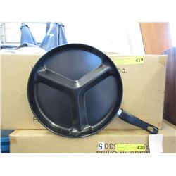 Case of 12 New Sectioned Frying Pans