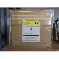New 3 Piece Queen Size Duvet Set - Tan