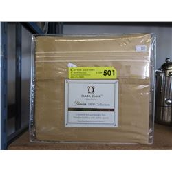 New 3 Piece Queen Size Duvet Set - Tan