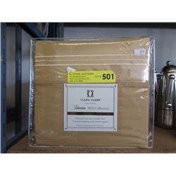 New 3 Piece Queen Size Duvet Set - Tan