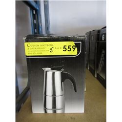 4 New Stainless Steel 4 Cup Espresso Makers