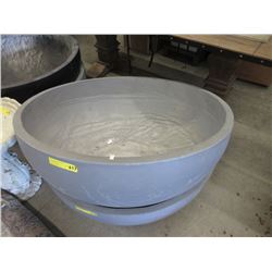 Round Fiberglass Patio Planter