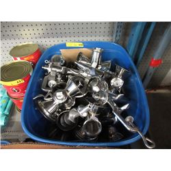 Tote of New Stainless Steel Meat Grinders