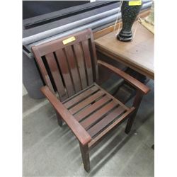 Solid Wood Patio Chair