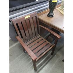 Solid Wood Patio Chair