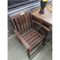 Solid Wood Patio Chair