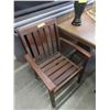 Image 1 : Solid Wood Patio Chair