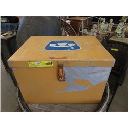Vintage Metal Phone Company Crate