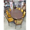 Image 1 : Mid Century Teak Dining Table with 9 Chairs
