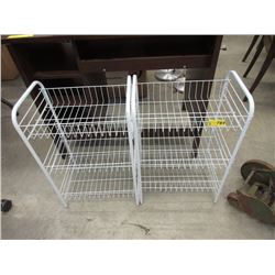 Pair of 23" Tall Wire Shelves