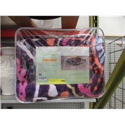 New Queen Size Multi- Colour Sherpa Blanket