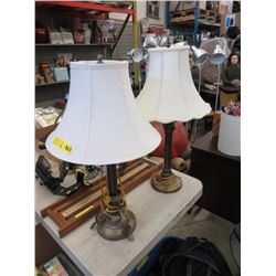 Two Table Lamps with Shades