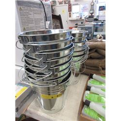 16 Galvanized Metal Buckets