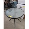 Image 1 : Metal Framed Glass Top Table