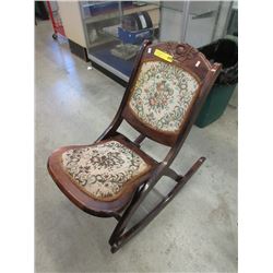 Vintage Oak Nursing Chair