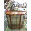 Image 1 : 1940s Curved Front Curio Cabinet