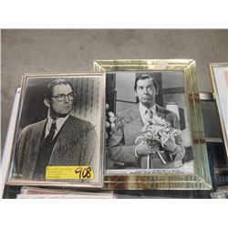 Autographed Gregory Peck and Milton Berle Photo