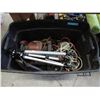 Image 1 : Bin of Assorted Tools, Extension Cords & More