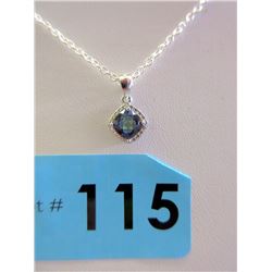 Ocean Blue Mystic Topaz & Diamond Necklace