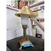 Image 1 : 20" Tall Orient Express Style Brass Lamp