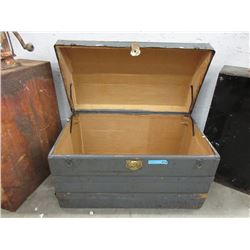 Vintage Wood Dome Top Trunk