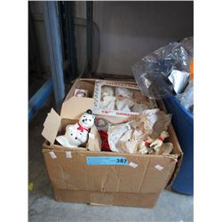 Case of Vintage Christmas Ornaments
