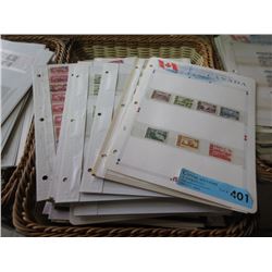 60+ Pages of Vintage Canadian Canceled Stamps