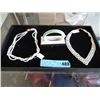 Image 1 : Jade Bangle Bracelet and 2 New Pearl Necklaces