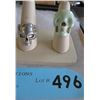 Image 1 : Two Skull Rings - One is signed Spikes