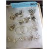 Image 1 : 12 Pairs of Assorted Sterling Silver Earrings