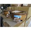 Image 1 : 2 New 3 Piece Brown & Tan Plant Pot Sets