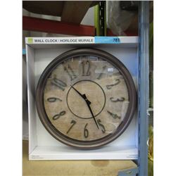 New 16" Wall Clock with Glass Lens