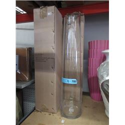4 New 22" Glass Slant Vases