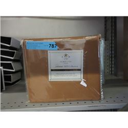 New King Size 3 Piece Duvet Cover Set - Mocha
