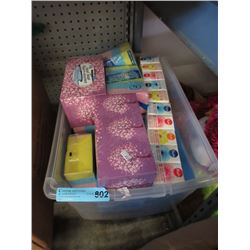 Tote of New Sponges & Facial Tissues