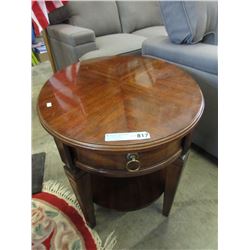 Wood End Table with Drawer