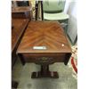 Image 1 : Wood Drop Side End Table with Drawer