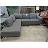 Image 1 : New Fabric Upholstered 3 Piece Corner Sectional