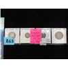 Image 1 : 1919 Canadian 4 Coin Set - 3 of which are Silver