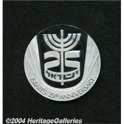Israel's 25th Anniversary Platinum State Medal,