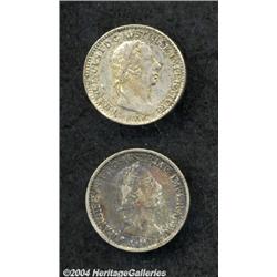 Lombardy Venetia. Lot of two coins as follows: