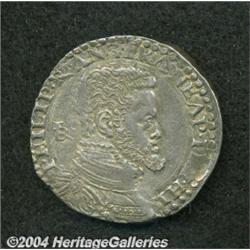Naples. Philip II, 1/2 Ducato ND (1556-1598),
