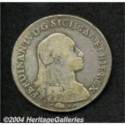 Naples and Sicily. Ferdinando IV 1 Piastra of 120 Grana 1788 DP-CC,