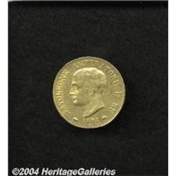 Kingdom of Napoleon. Gold 40 Lire 1808M,