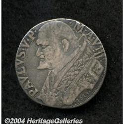 Papal States. Paul V 1 Testone ND(1605-1621)