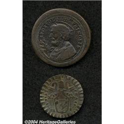 Lot of two coins as follows: