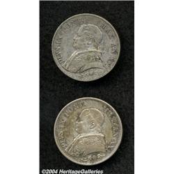 Papal States. Pius IX One Lira 1866 (year 21),