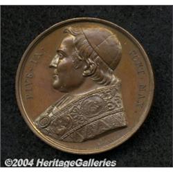 Papal States. Pius IX Undated Copper Medal (1846-78),